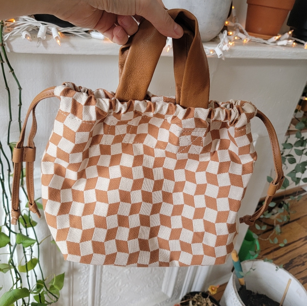 Madewell checkered crossbody bag